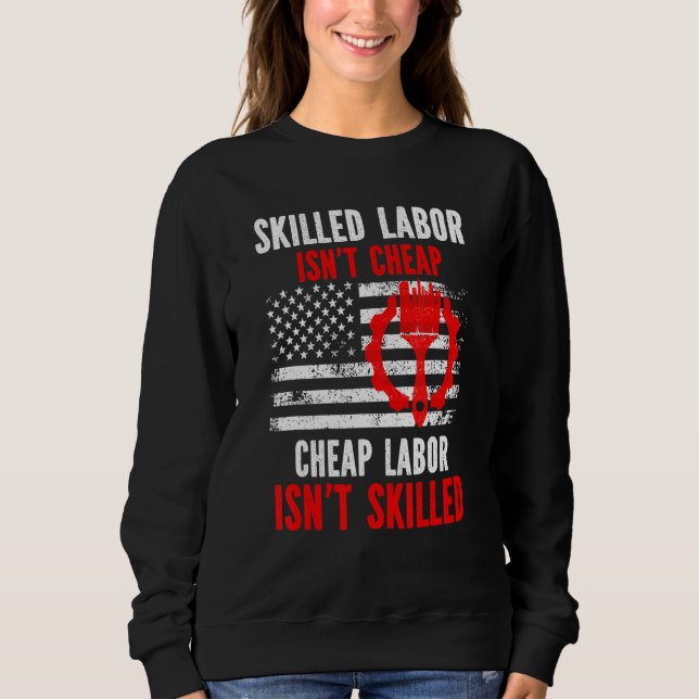 Sudadera El trabajo calificado no es barato (Anverso)