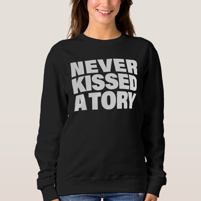 Sudadera El trabajo LGBT nunca besó una historia (Anverso)