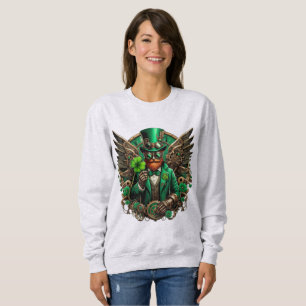 Sudadera El trébol de vapor del Día de San Patricio