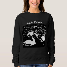 Sudadera El trío artístico de los pelícanos blancos nadando