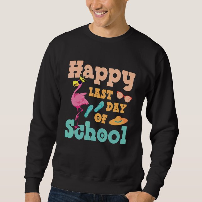 Sudadera El Último Día De La Escuela Flamingo El Verano De  (Anverso)