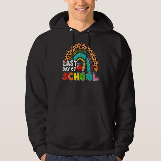 Sudadera El Último Día De Los Maestros Escolares Finaliza E (Anverso)