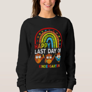 Sudadera El Último Día Del Profesor De Jardín De Niños Owls
