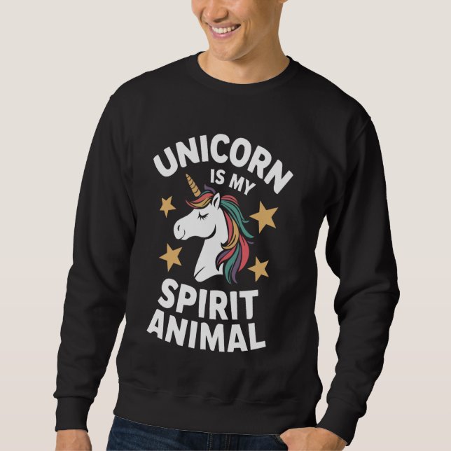 Sudadera El unicornio es mi animal espiritual (Anverso)