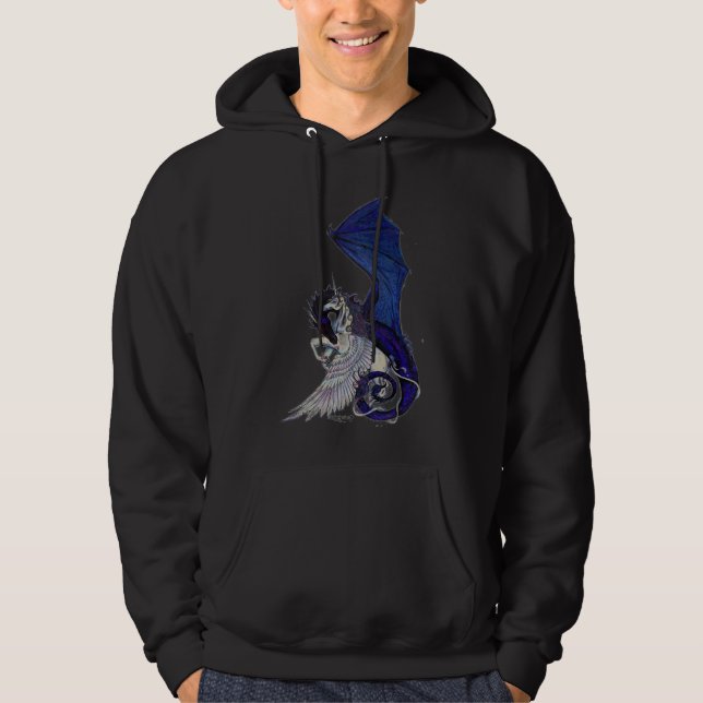 Sudadera El unicornio y el dragón eternos del abrazo (Anverso)