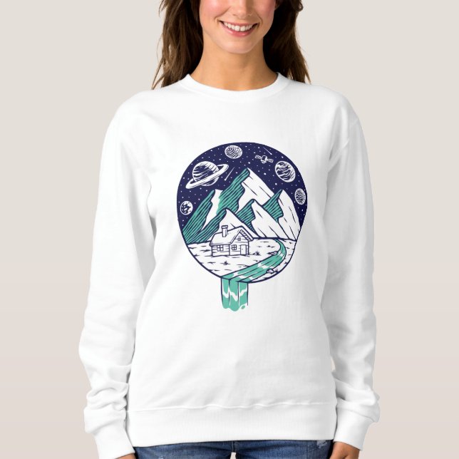 Sudadera El universo en mi copa (Anverso)