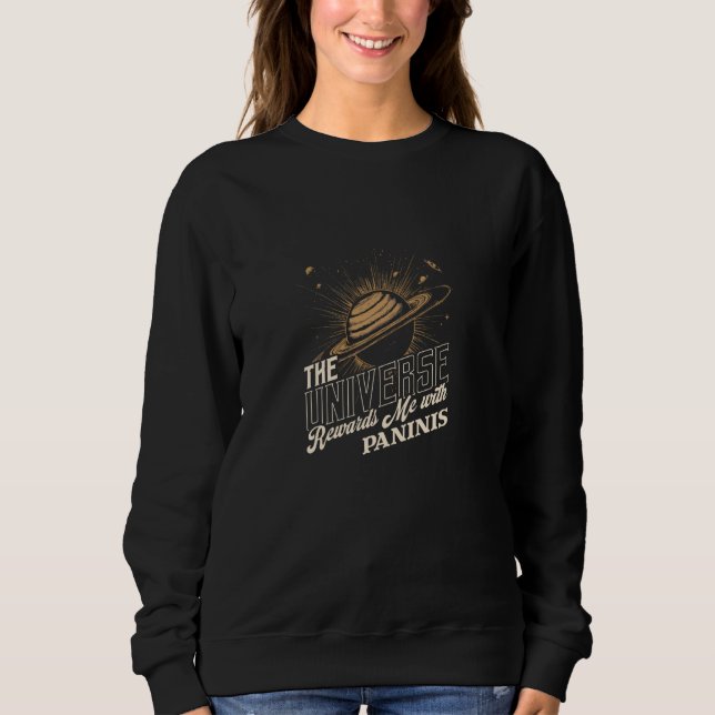 Sudadera El Universo Me Recompensa con Paninis (Anverso)