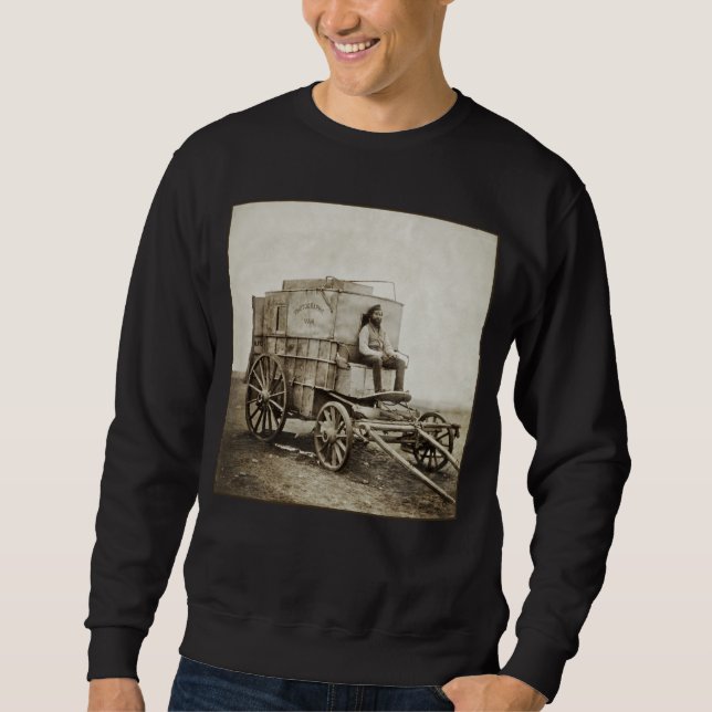 Sudadera El vagón de la fotografía de Roger Fenton (Anverso)