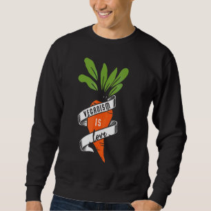 Sudadera El Veganismo Es Amor Vegetarismo Vegetariano Ve