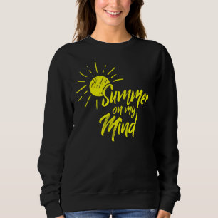 Sudadera El Verano En Mi Mente Aburrido Sol Amarillo Y Punt
