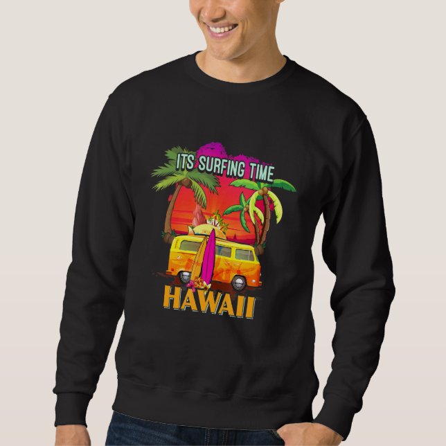 Sudadera El Verano Es El Tiempo De Surfing Hawai Ii (Anverso)