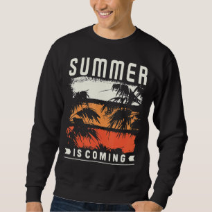 Sudadera El verano se acerca el verano tropical de la Palm