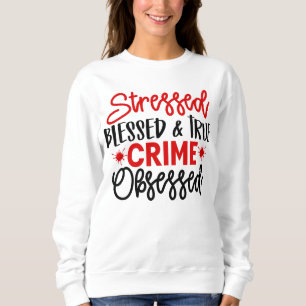 Sudadera El verdadero crimen Junkie estresó los programas d