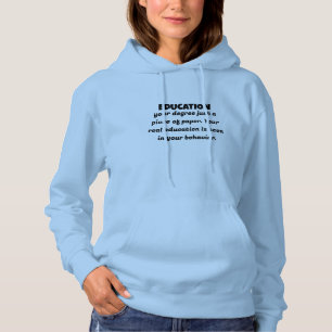 Sudadera El Verdadero Significado de la Educación Más Allá