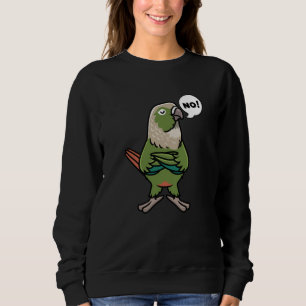 Sudadera El verde Cheek Conure El Paracaídas De Quebras Ve