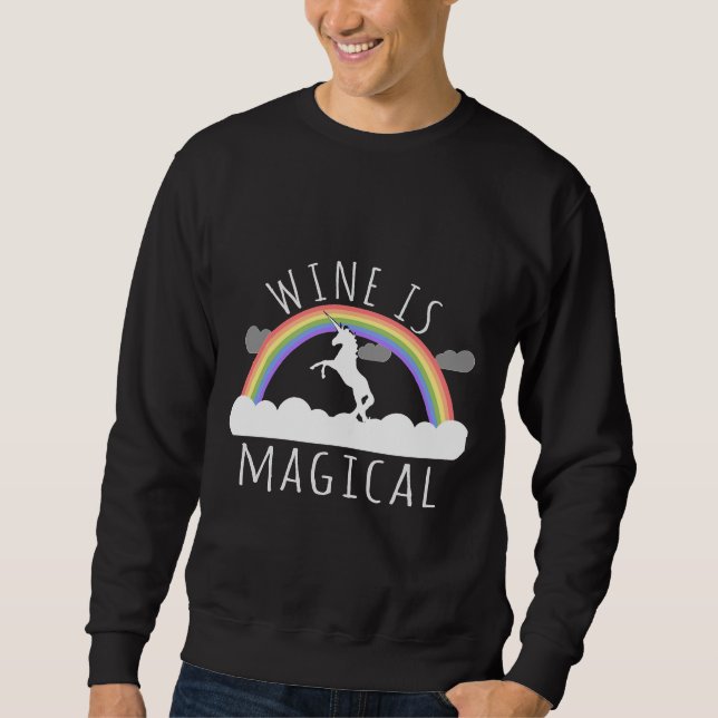 Sudadera El vino es mágico (Anverso)