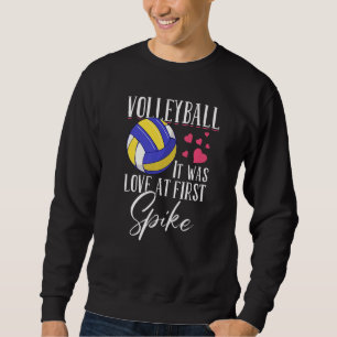 Sudadera El Voleibol Era Amor Al Principio Del Voleibol Spi