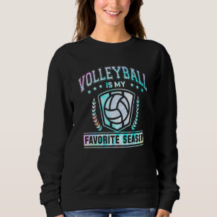 Sudadera El voleibol es mi temporada favorita, el voleibol