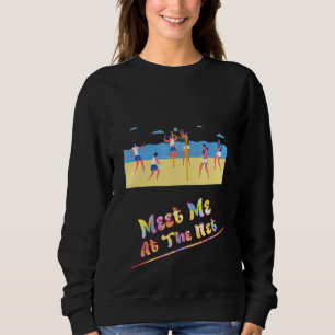 Sudadera El Voleibol Me Conoce En La Red Diciendo