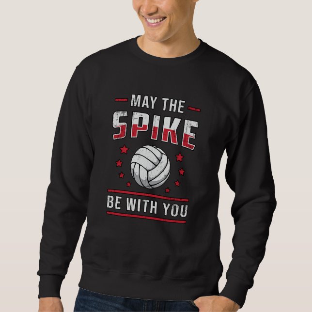 Sudadera El Voleibol Puede Que El Spike Esté Con Tu Retro P (Anverso)
