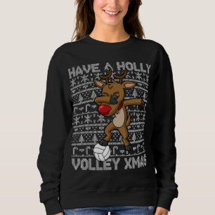 Sudadera El Voleibol Tiene A Navidades De Voleibol Holly Da
