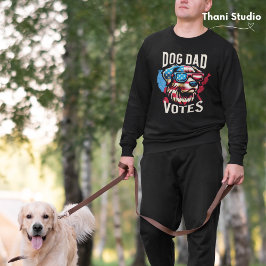 Sudadera El voto de Dog Dad es gracioso en las elecciones d