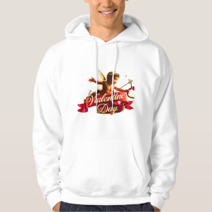 Sudadera "El vuelo de Cupid: Una elegancia de San Valentín"