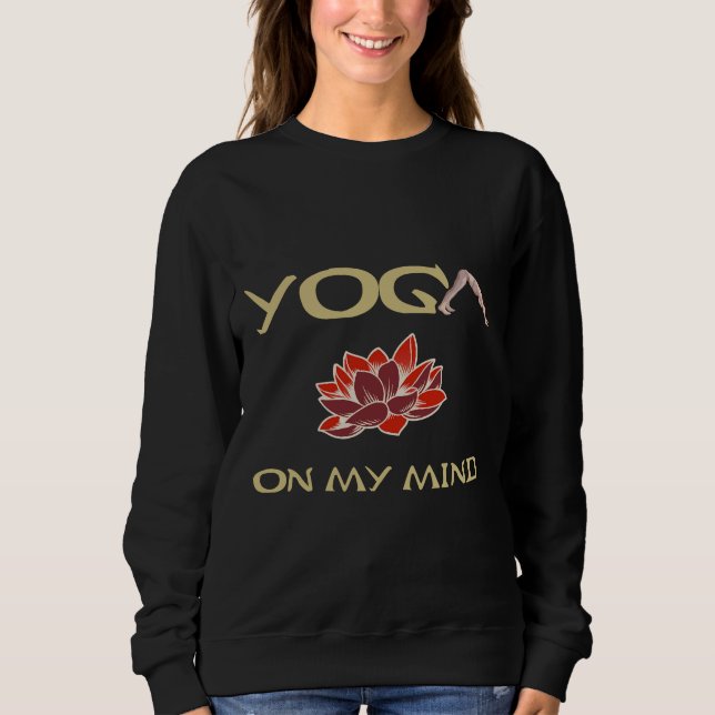 Sudadera El Yoga En Mi Mente Es Esencial (Anverso)