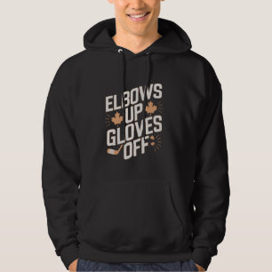 Sudadera Elbows los guantes de la bandera canadiense de hoc