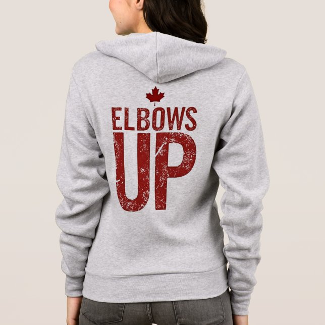 Sudadera Elbows Up - Stand Strand for Canada (Reverso)