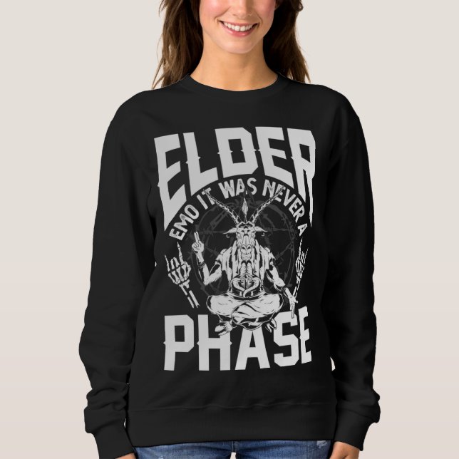 Sudadera Elder Emo It Was Never A Phase Gothic Skeleton  4 (Anverso)