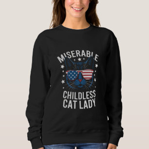 Sudadera Elección 2024 Señora sin hijos y con gato Feminist