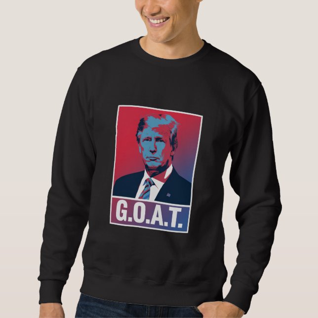 Sudadera Elecciones de Trump GOAT 2024 (Anverso)