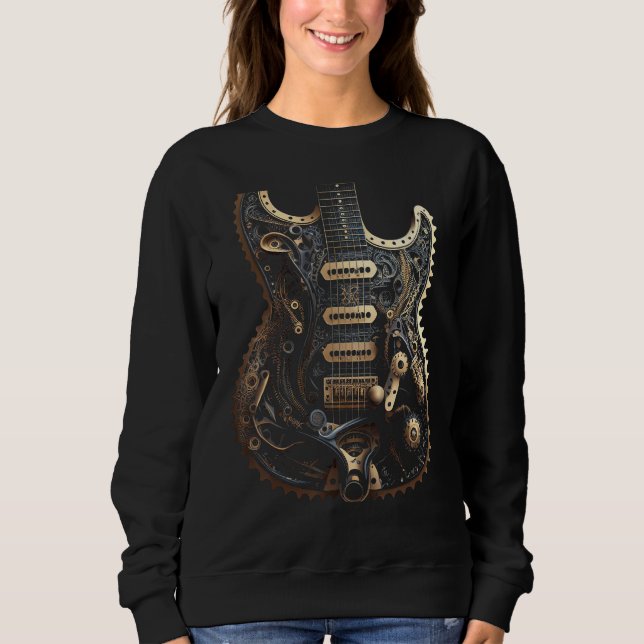 Sudadera Electric guitar music instrument Graphic steampunk (Anverso)