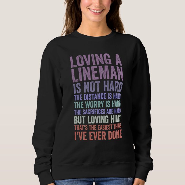 Sudadera electrical lineman's wife lineman spouse Quote  3 (Anverso)