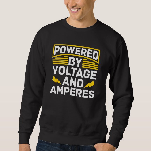 Sudadera Electrician Engineer Lineman Construction Electric (Anverso)