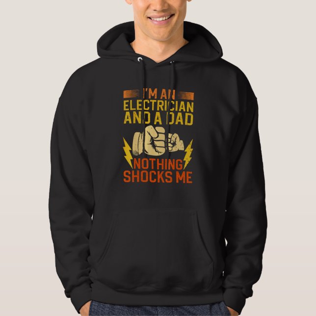 Sudadera Electrician For Men Daddy Electrical Engineers (Anverso)