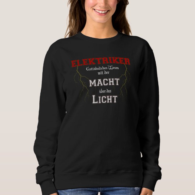 Sudadera Electricians Electronics Electric Master (Anverso)