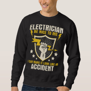 Sudadera Electricidad Sé Agradable Para Mí - Wireman Linema
