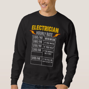 Sudadera Electricidad Wireman Lineman Power Current Expert