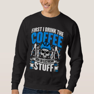 Sudadera Electricista   Café  Trabajador Eléctrico