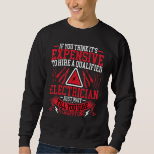 Sudadera Electricista contratando un equipo eléctrico calif