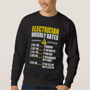 Sudadera Electricista por hora Lineman