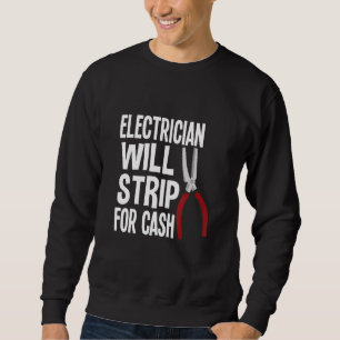 Sudadera Electricista se desnudará por dinero hombres mujer