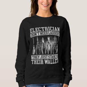 Sudadera Electricistas con estampado trasero No necesitan e