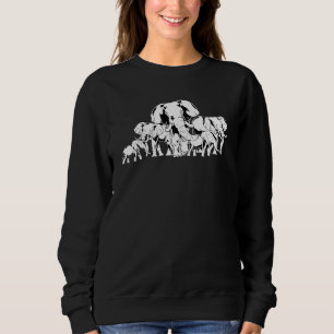 Sudadera Elefante animal de la familia Safari de África