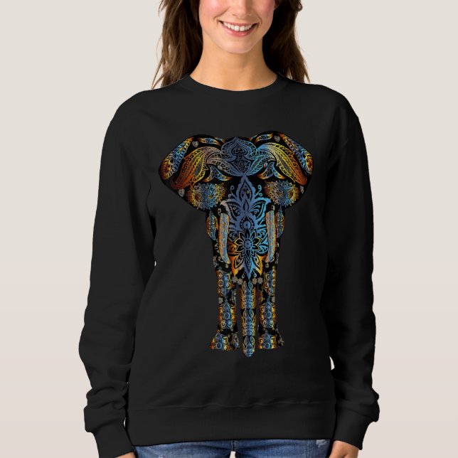 Sudadera Elefante colorido (Anverso)