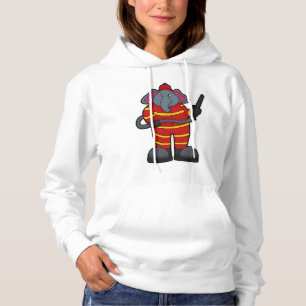 Sudadera Elefante como bombero con manguera