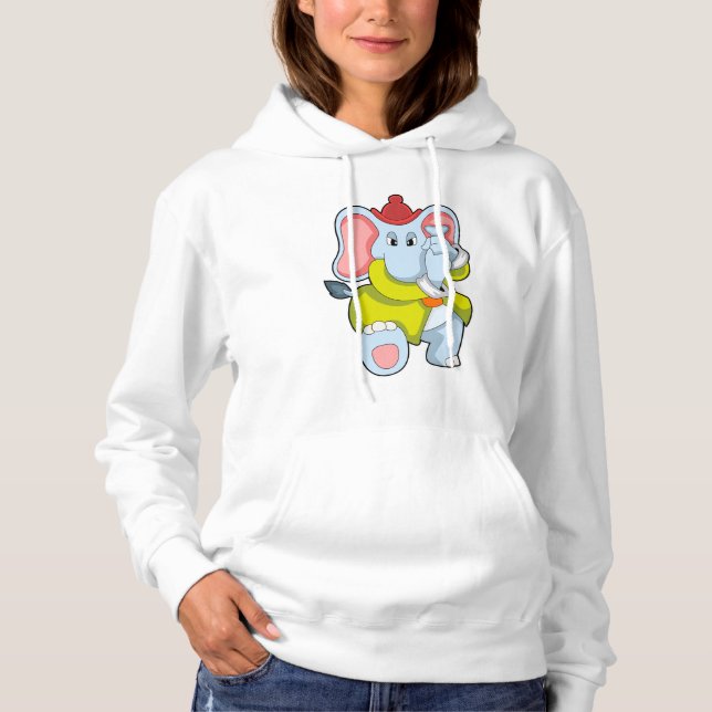 Sudadera Elefante como bombero con protectores (Anverso)