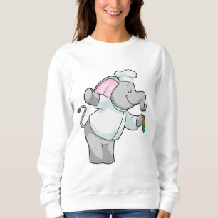 Sudadera Elefante como chef con agitador de sal